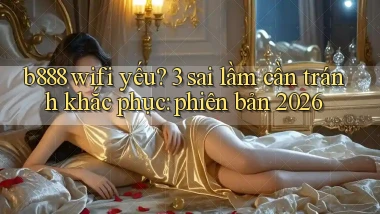 b888 wifi yếu 3 sai lầm cần tránh khắc phục phiên bản 2026