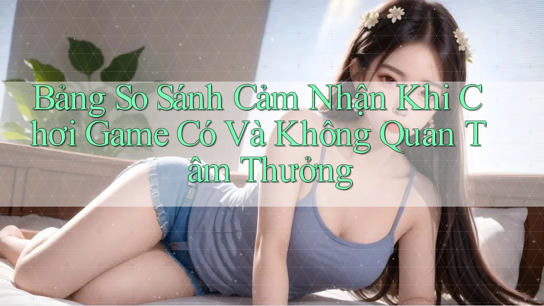 Bảng So Sánh Cảm Nhận Khi Chơi Game Có Và Không Quan Tâm Thưởng