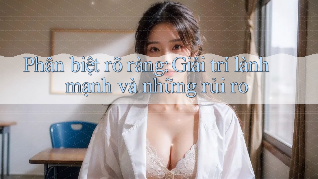Phân biệt rõ ràng: Giải trí lành mạnh và những rủi ro