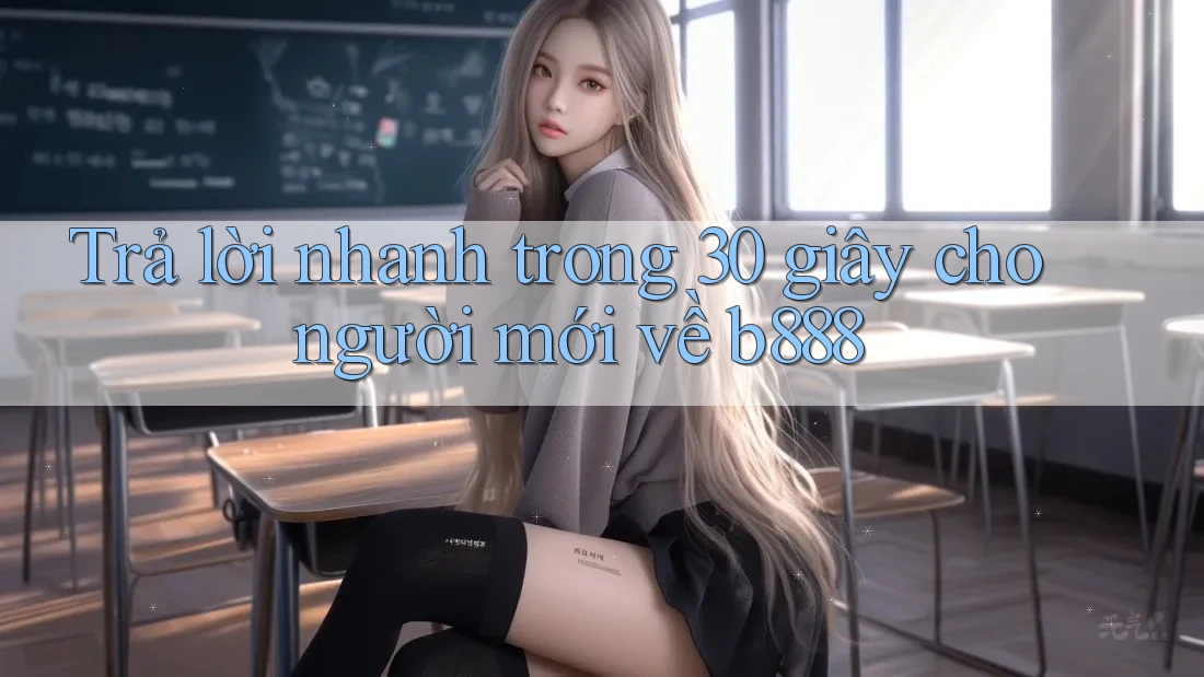 Trả lời nhanh trong 30 giây cho người mới về b888 Trả lời nhanh trong 30 giây cho người mới về b888