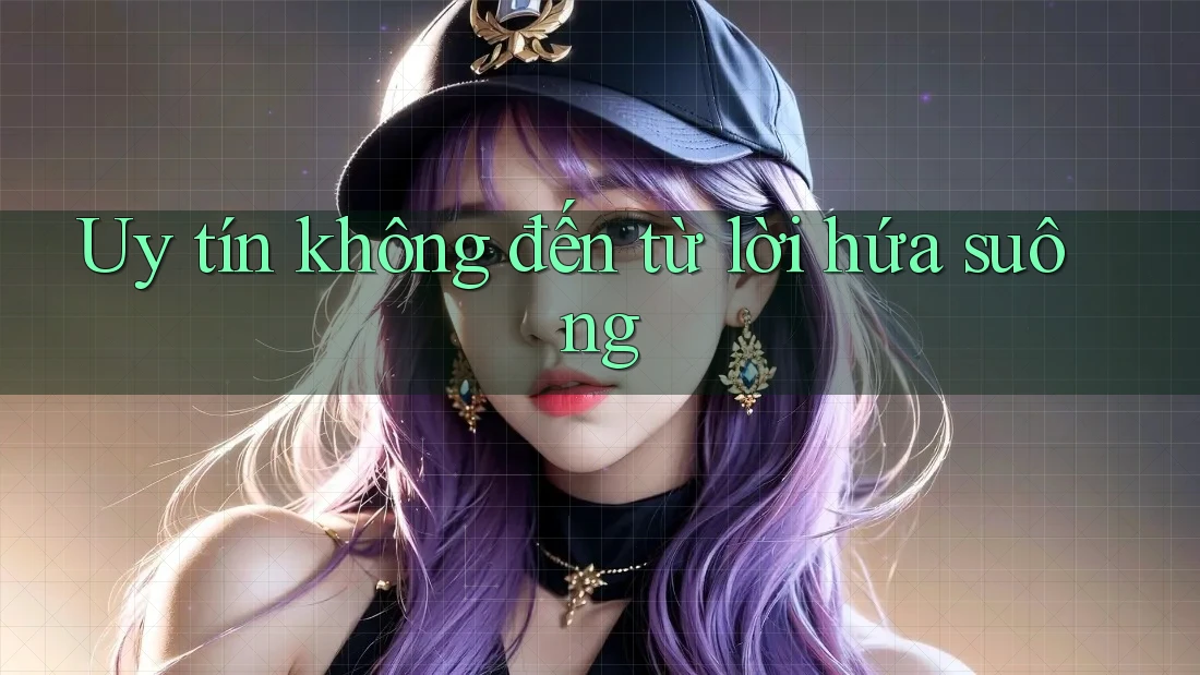 Uy tín không đến từ lời hứa suông